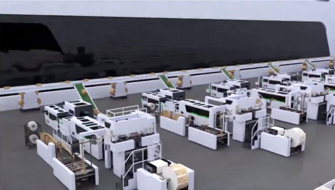 Paper Bag Making Production Line Intelligent Factory Case