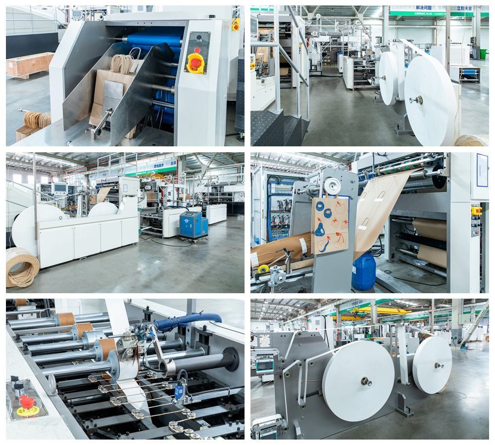 Automatic Roll-fed Twist Rope Paper Bag Machine photo 8