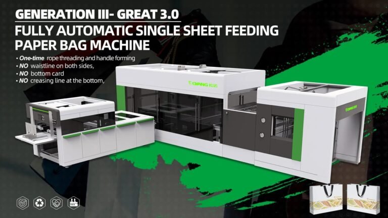 Great 3.0 - Fully Automatic No-Crease Sheet Feeding Paper Bag Making Machine